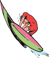 帆船运动矢量图